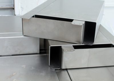 Product from metal scheet bending